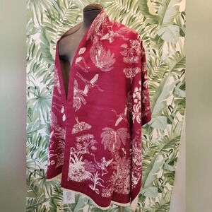 Women's Luxury Cashmere Bird Japanese Scarf Pasbmina Wrap Shawl